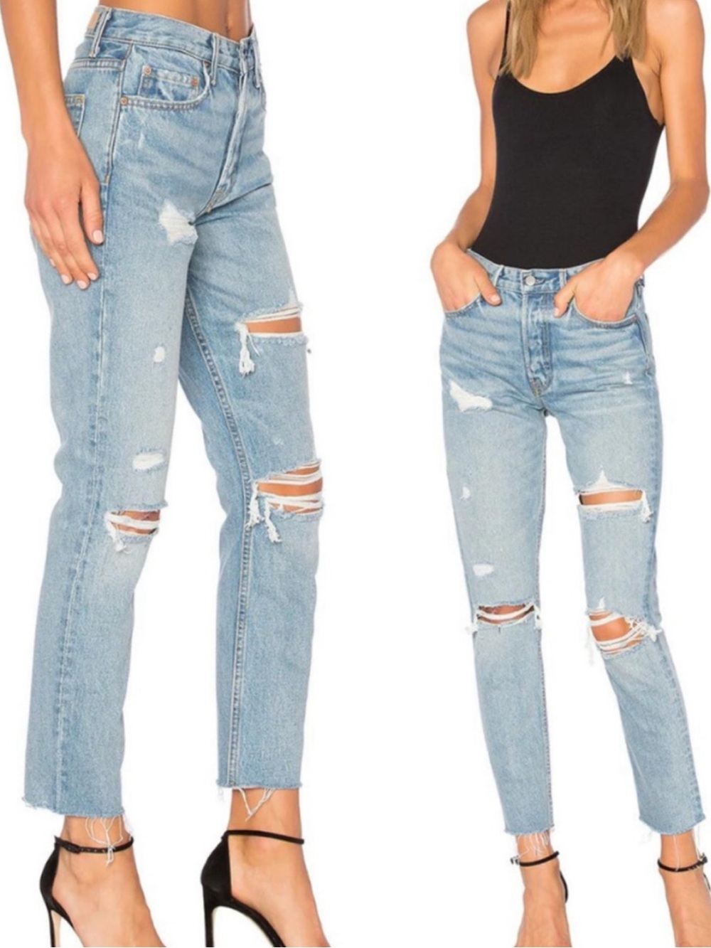 Grlfriend Jeans Karolina Distressed Jeans